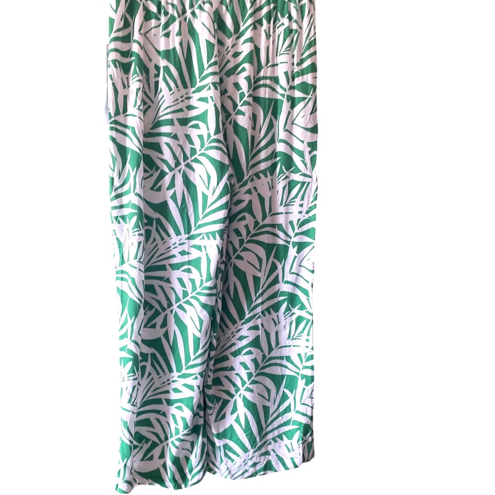 Jane + Delancey Palm Print Pants Wide Leg Drawstring Casual Size S NWT - Picture 6 of 12